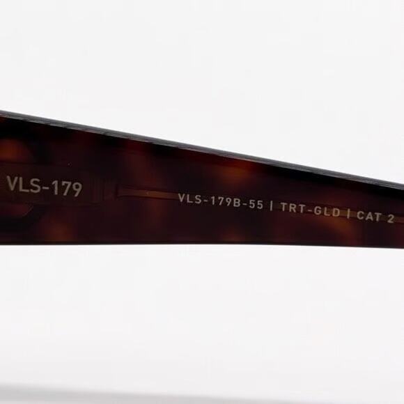 New! Valentino VLS 179B, Tortoise Shell Sunglasses with Green Lenses, Authentic main image 12
